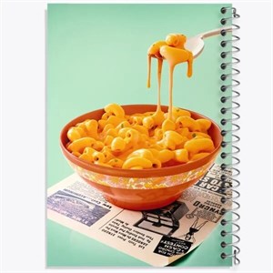 دفتر شطرنجی 50 برگ خندالو طرح پاستا (Pasta)