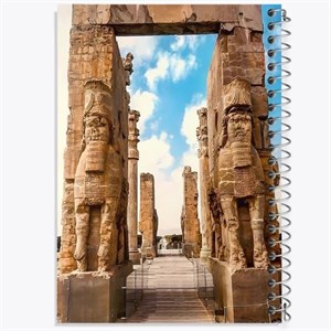 دفتر نقطه ای مهندسی 100 برگ خندالو طرح تخت جمشید