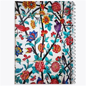 دفتر نقطه ای مهندسی 50 برگ خندالو طرح کاشی