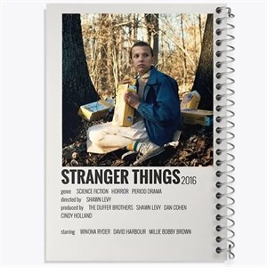 دفتر نقطه ای مهندسی 100 برگ خندالو طرح استرنجر تینگز (Stranger Things)