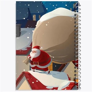 دفتر نقطه ای مهندسی 50 برگ خندالو طرح کریسمس Christmas