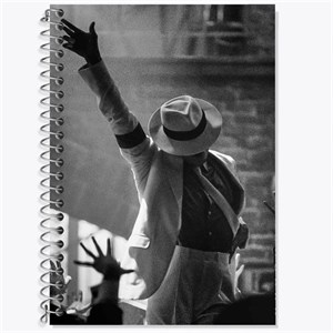 دفتر لغت 100 برگ خندالو طرح مایکل جکسون (Michael Jackson)