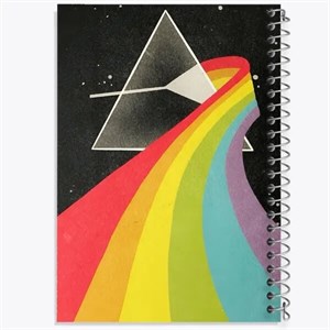 دفتر مشق 100 برگ خندالو طرح پینک فلوید (Pink Floyd)