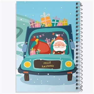 دفتر زبان دو خط 50 برگ خندالو طرح کریسمس Christmas