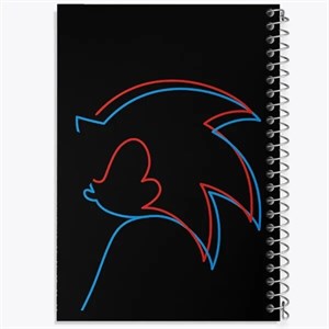 دفتر شطرنجی 50 برگ خندالو طرح سونیک (Sonic)