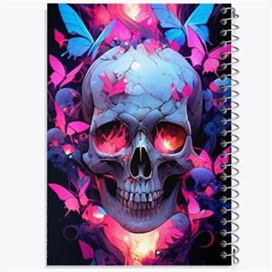 دفتر لغت 50 برگ خندالو طرح اسکلت (Skeleton)