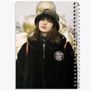 دفتر زبان دو خط 50 برگ خندالو طرح لیسا بلک پینک Black Pink