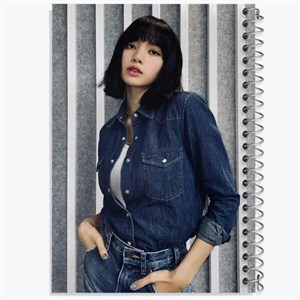 دفتر لغت 50 برگ خندالو طرح لیسا بلک پینک Black Pink