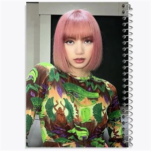 دفتر مشق 50 برگ خندالو طرح لیسا بلک پینک Black Pink