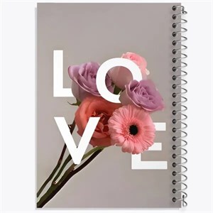 دفتر مشق 50 برگ خندالو طرح عاشقانه (Love)