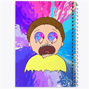 دفتر شطرنجی 50 برگ خندالو طرح مورتی (Morty)