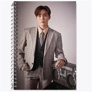 دفتر زبان دو خط 50 برگ خندالو طرح سونگ کوان گروه سونتین Seventeen