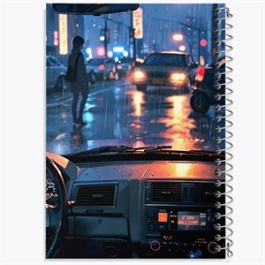 دفتر نقطه ای مهندسی 50 برگ خندالو طرح خیابان بارانی