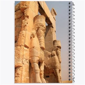 دفتر شطرنجی 50 برگ خندالو طرح تخت جمشید