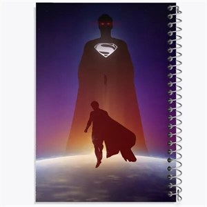 دفتر شطرنجی 50 برگ خندالو طرح سوپرمن (Superman)