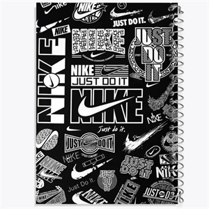 دفتر شطرنجی 100 برگ خندالو طرح نایک (Nike)