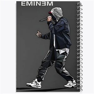 دفتر مشق 100 برگ خندالو طرح امینم (Eminem)