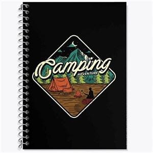 دفتر لغت 50 برگ خندالو طرح کمپینگ (Camping)