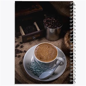 دفتر مشق 50 برگ خندالو طرح قهوه Coffee
