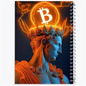 دفتر نقطه ای مهندسی 50 برگ خندالو طرح بیت کوین (Bitcoin)