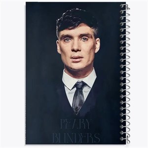 دفتر شطرنجی 50 برگ خندالو طرح پیکی بلایندرز (Peaky Blinders)