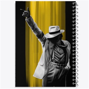 دفتر نقطه ای مهندسی 50 برگ خندالو طرح مایکل جکسون (Michael Jackson)