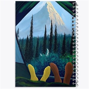 دفتر نقطه ای مهندسی 50 برگ خندالو طرح کمپینگ (Camping)
