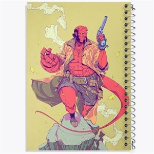 دفتر نقطه ای مهندسی 100 برگ خندالو طرح Hellboy