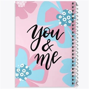 دفتر نقطه ای مهندسی 100 برگ خندالو طرح You And Me