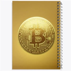 دفتر لیست خرید 100 برگ خندالو طرح بیت کوین (Bitcoin)