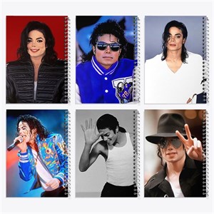 دفتر مشق 100 برگ خندالو طرح مایکل جکسون (Michael Jackson)