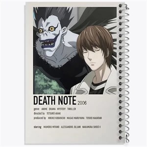 دفتر نقطه ای مهندسی 50 برگ خندالو طرح انیمه دفترچه مرگ (Death Note)