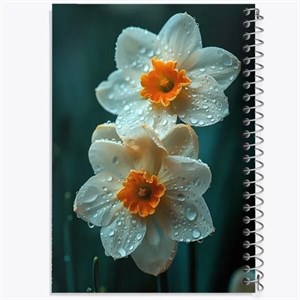 دفتر نقطه ای مهندسی 100 برگ خندالو طرح نرگس