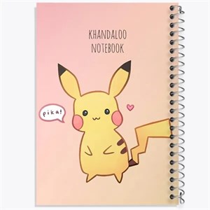دفتر لغت 50 برگ خندالو طرح انیمه پوکمون (Pokemon)