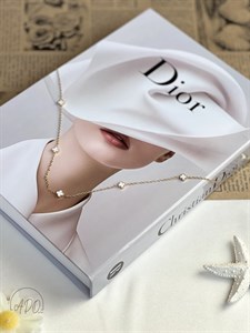 گردنبند ونکلیف سفید طلایی کوچک