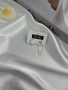 گوشواره طرح ماه و ستاره میخ نقره (ضد حساسیت)