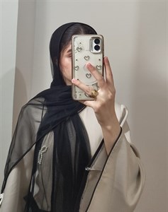 شال توری ساده دورگان