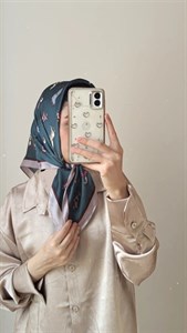 مینی اسکارف ابریشم ساتن