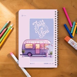 دفتر یادداشت 80 برگ پالت مدل کاروان