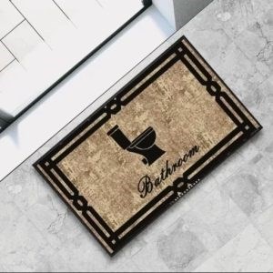 پادری دستشویی WC جنس فرشینه مخمل ضد سُر S103