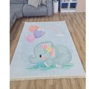 فرشینه کودک مخمل طرح فیل پاستیلی برند آرتشینه U050