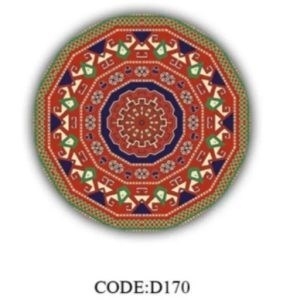 فرشینه قالیوا گرد مخمل ترک طرح تاجیکستان کد D170