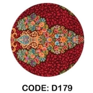 فرشینه قالیوا گرد مخمل ترک کد D179