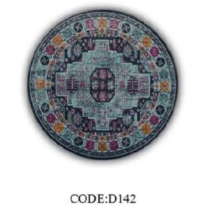 فرشینه قالیوا گرد مخمل ترک کد D142