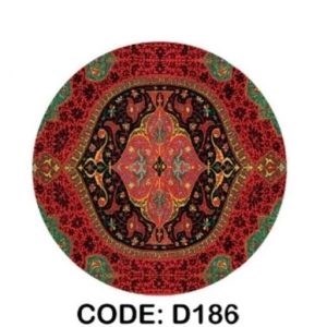 فرشینه قالیوا گرد مخمل ترک طرح افغانستان کد D186