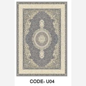 روفرشی کشدار مخمل شنل طرح رینگ زر U04 (پس کرایه) - 4 متری(225*150)