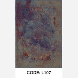 روفرشی کشدار مخمل شنل طرح رنگین کدL107(پس کرایه) - 4متری(150*225)