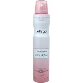 اسپری دئودورانت زنانه لتس گو Lets go مدل Mis Dior | حجم 200 میلی لیتر
