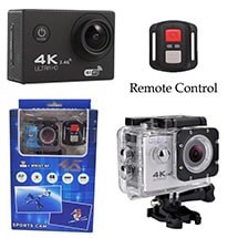 دوربین ورزشی 4k ریموت دار (گرید A )