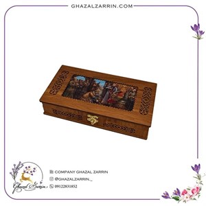 باکس زعفران طرح شاه هخامنشی